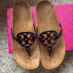 Tory Burch Miller Cloud sandals - plum